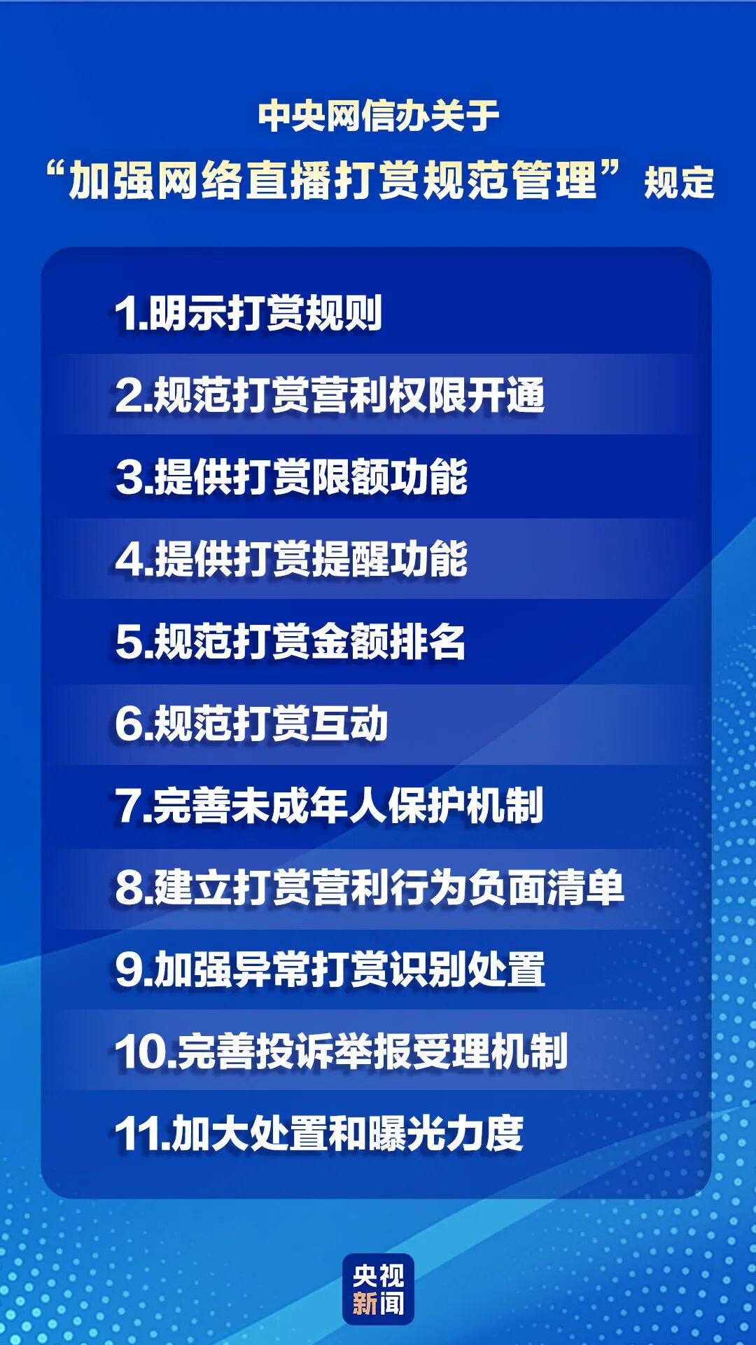 不得向8岁以下儿童开放！网信办发布11条网络直播打赏规定